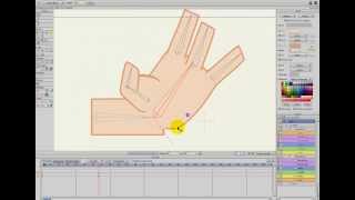 Anime Studio Pro 9.5 - Drawing/Rigging a Hand pt. 2