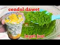 Resep cendol dawet lengkap dengan sirup gula aren dan santan yang gurih bisa langsung jualan