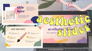 how to make🌷aesthetic slides (easy   free templates!)💭
