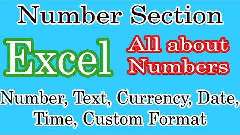 Number Format, Currency Symbol, Decimal Places, Text Format | Excel Tutorial in Hindi - 7