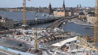 Stockholm Projekt Slussen Maj 2024. Del 47. UHD 4K.