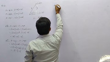 Find the area of the triangle joining the vertices A(1, 2, 3) B(- 1, 0, 0) and C(0, 1, 2).