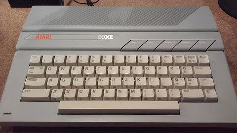 Atari 130XE Unboxing and Gameplay