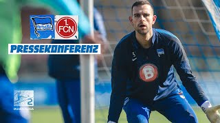 'Wir müssen wach sein!' | PK vor Nürnberg mit Pál Dárdai und Marius Gersbeck