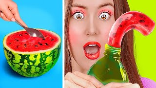 SMART FOOD HACKS AND DIY KITCHEN TRICKS || Crazy Cooking Challenges! Me vs Grandma By 123 GO! Like