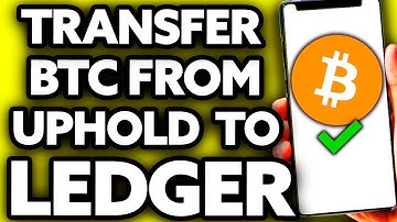 How To Transfer Bitcoin from Uphold to Ledger Nano X (EASY!)
