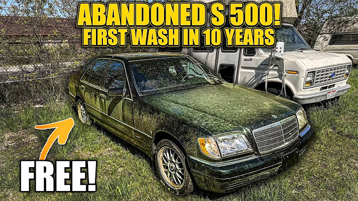 First Wash In 10 Years: Free ABANDONED Mercedes S 500! Detailing and Surprising Dad!