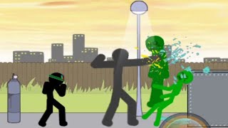 GIANT Stick Friend vs ZOMBIES | Anger of Stick 5