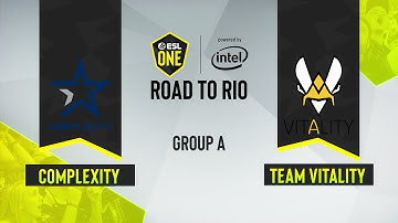 CSGO - Complexity vs. Team Vitality [Dust2] Map 2 - ESL One Road to Rio - Group A - EU