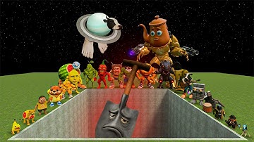 All New Italian AI Brainrot Memes vs Giant Pit with Agarinna Palini Brainrot Monters!– Gmod