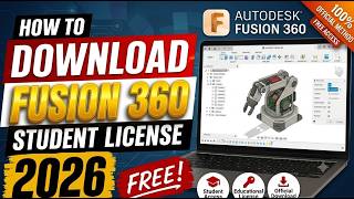 How to Download & Install Autodesk Fusion 360 For Free (Student License) ✅