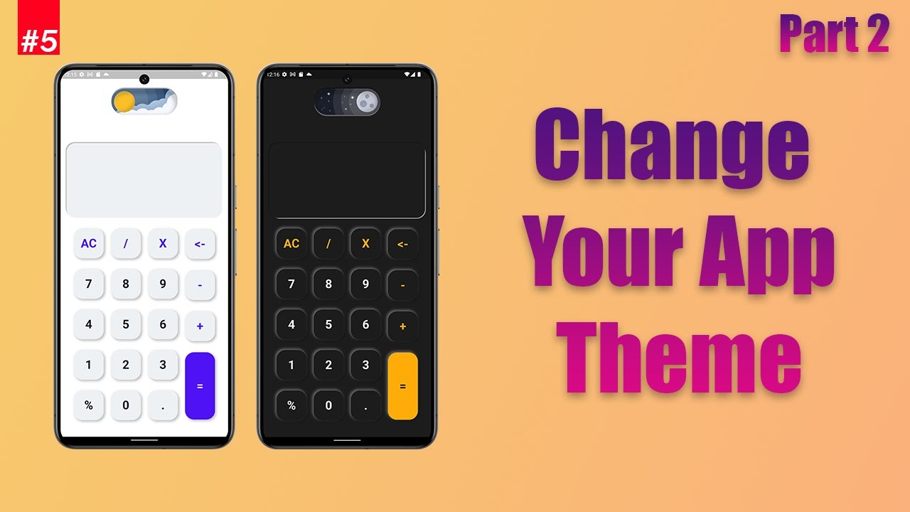 Flutter Theme Change - Light & Dark Mode | Simple Calculator App (Part ...