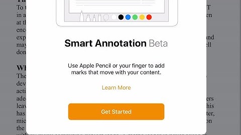 How to use Smart Annotation in Pages update