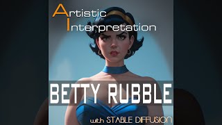 Betty Rubble W Stable Diffusion