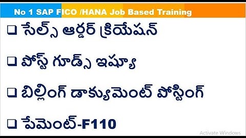 $SAP FI to SD Integration$-Billing Document Posting and Payment Through F110-SAP FICO Training Video