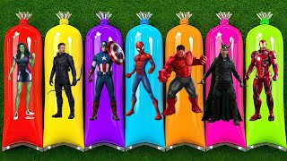 GUESS !! AVENGERS SUPERHERO MARVEL Action figure: SHE HULK, SUPERMAN, BATMAN, IRONMAN, SPIDERMAN