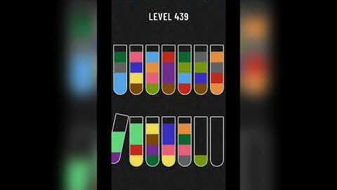 Water sort puzzle level 439