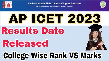 AP ICET 2023 Results Date Announced || AP ICET 2023 Results Date Released || AP ICET Rank vs Marks |
