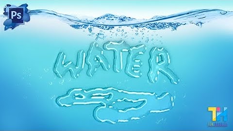 How to Make Water Text Effect in Photoshop