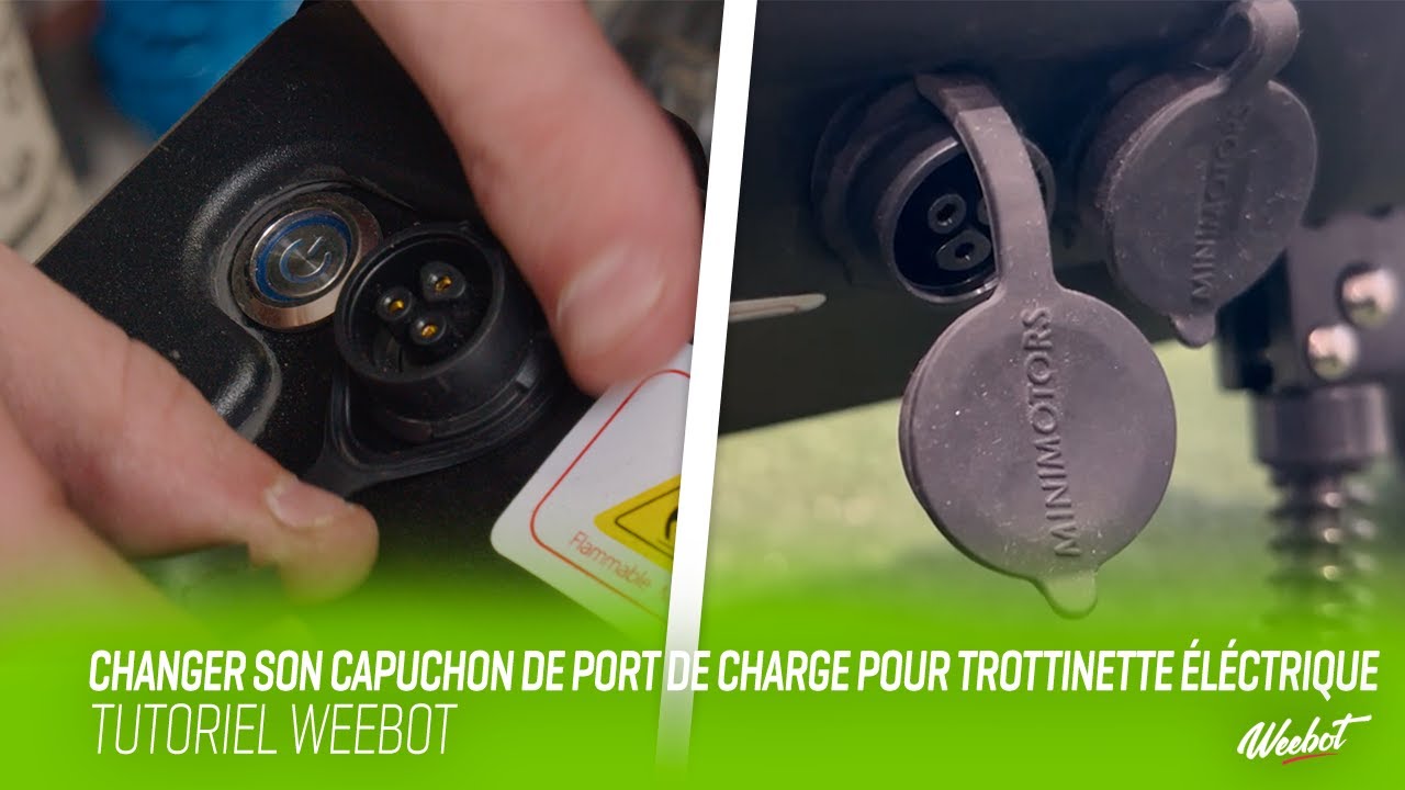 Lot De 2 Housses De Port De Chargement Pour Trottinette Électrique - En Caoutchouc Rouge, Étanche à La Poussière - Accessoire Protection