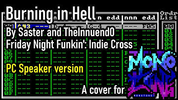 (PC speaker version) "Burning in hell" MONOTONE music tracker demake