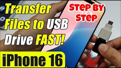 📂 iPhone 16/16 Pro Max: Transfer Files to USB Drive FAST! (PDFs, Music, Video, Docs & More)