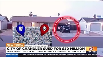 Chandler aangeklaagd voor $ 50 miljoen vanwege politie die per ongeluk man neerschoot