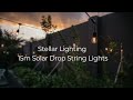 Stellar lighting 15m solar drop string lights