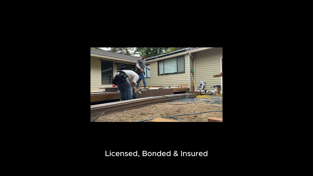 Petra Decks crew in action. Deck Builder in Seattle Eastside