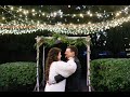 Jewish Wedding in their backyard