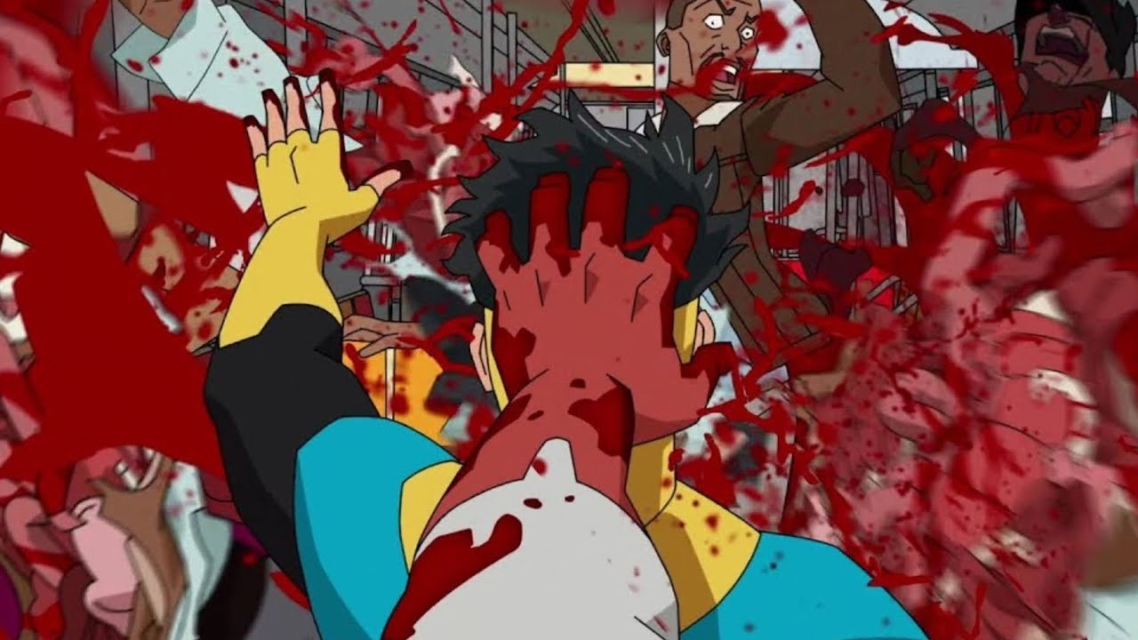 Invincible Brutal Train Scene | Invincinle VS Omni-Man | Invincible Season 1 Episode 8