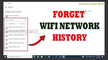 HOW TO DELETE WIFI HISTORY IN WINDOWS 10/8.1/8/7 | Forget WiFi (2020)