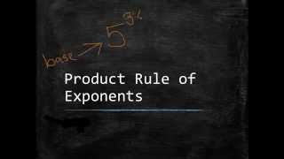 Grizz Math - Product Rule of Exponents