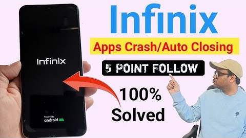 Apps auto back & crashing problem fix infinix mobile | apps automatically closing | keep stopping