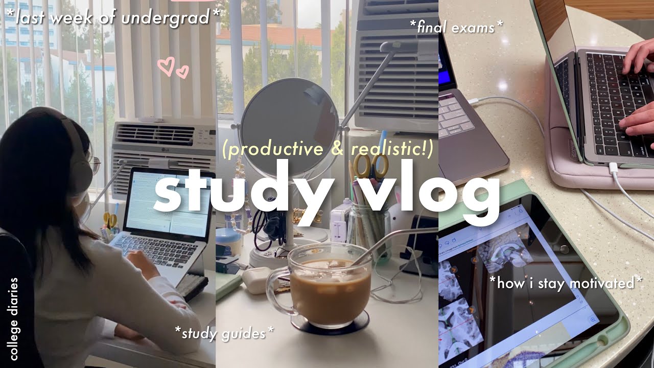 STUDY VLOG 🎧 my last final exam, studying at home, productive