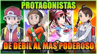 TODOS Los Protagonistas de Pokémon del más DÉBIL Al más FUERTE