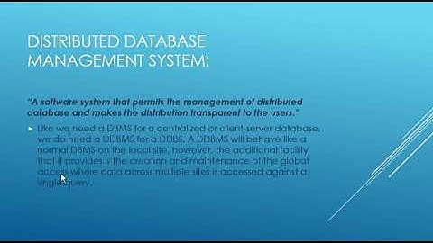 Where to apply DDBS?| What is DDBMS & Decentralized Database| DDBS | Lecture#3| M.Zeeshan Khalid