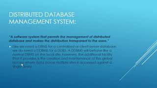 Where to apply DDBS?| What is DDBMS & Decentralized Database| DDBS | Lecture#3| M.Zeeshan Khalid