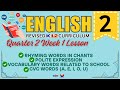 Rhyming Words and Polite Expressions Quiz