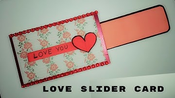 love slider card for scrapbook|diy anniversary cards|scrapbook card ideas