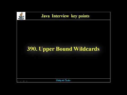 390. Java Generic - Upper Bounded Wildcards