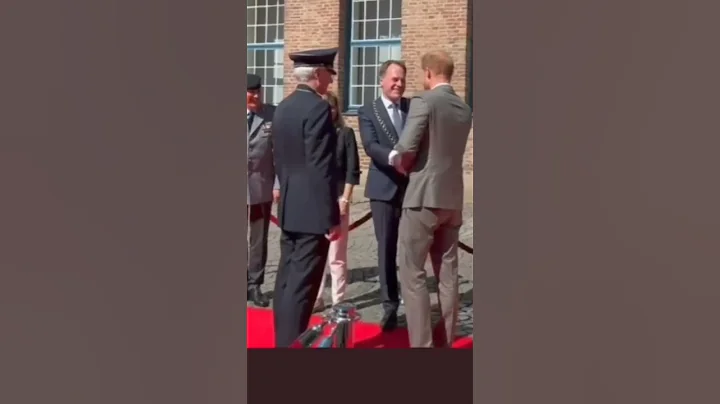 meghan pushing harry out of the way