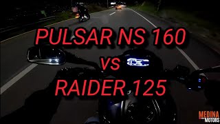 PULSAR NS 160 FI UG2 vs RAIDER 125 | Medina Motors 