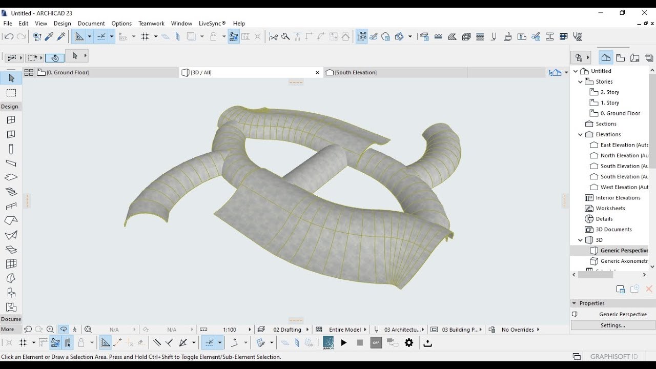 Cara Menggunakan Morph Tool Melingkar Dengan ArchiCAD