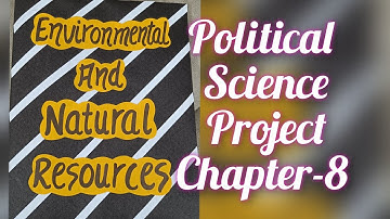 Project on Environmental and Natural Resources Political Science (Chapter-8) Class12th CBSE 2022