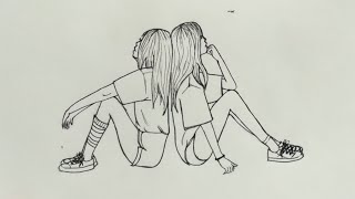 desenhos tumblr para colorir de bff