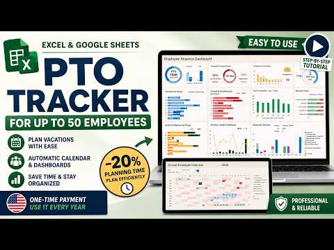 How to Use the PTO Planner | Employee Absence Tracker Tutorial thumbnail