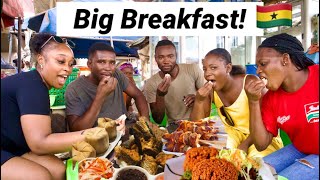 Ghana Street Food Vlog | Extreme Eating of As Many Breakfast Street Food in Ghana | From UK to Ghana