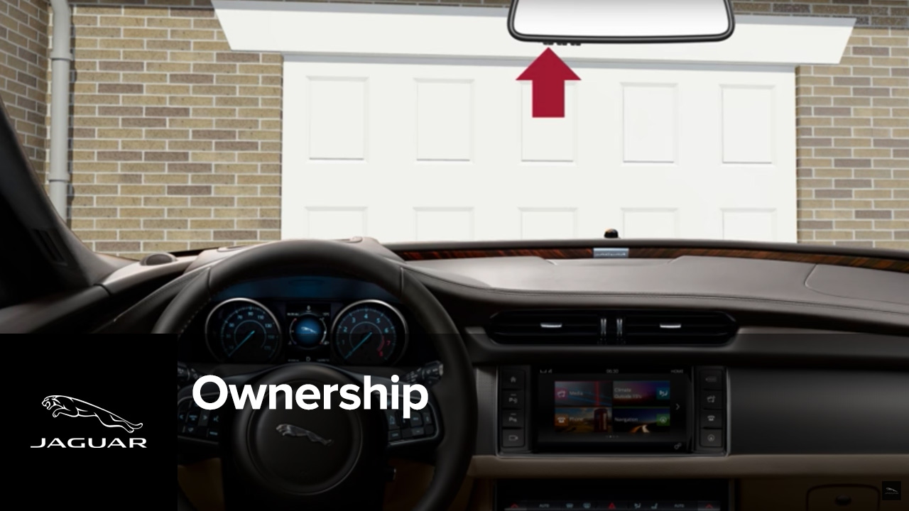 Jaguar XF 2016 2017 Garage Door Opener (Homelink) YouTube