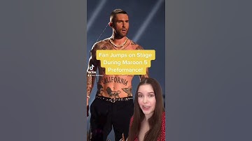 Thumbnail of Maroon 5 Fan JUMPS ON STAGE and grabs Adam Levine!